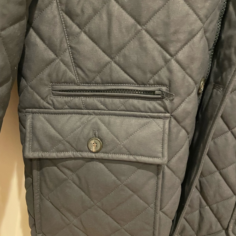 J. McLaughlin Charcoal Quilted Jacket - Picture 4 of 6